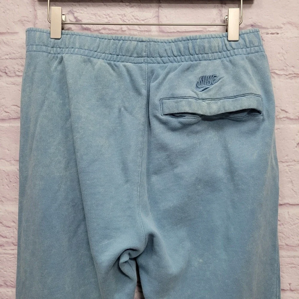 Nike Sportswear‎ JDI Washed French Terry Sweatpants Blue Mens Small CJ6361-424